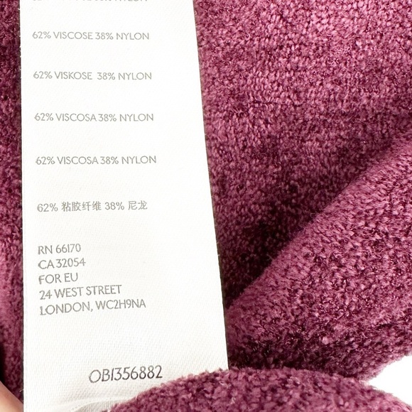 Urban Outfitters UO Adeline V-Neck Short Sleeve Cardigan Plum Purple Size XS - Picture 5 of 6